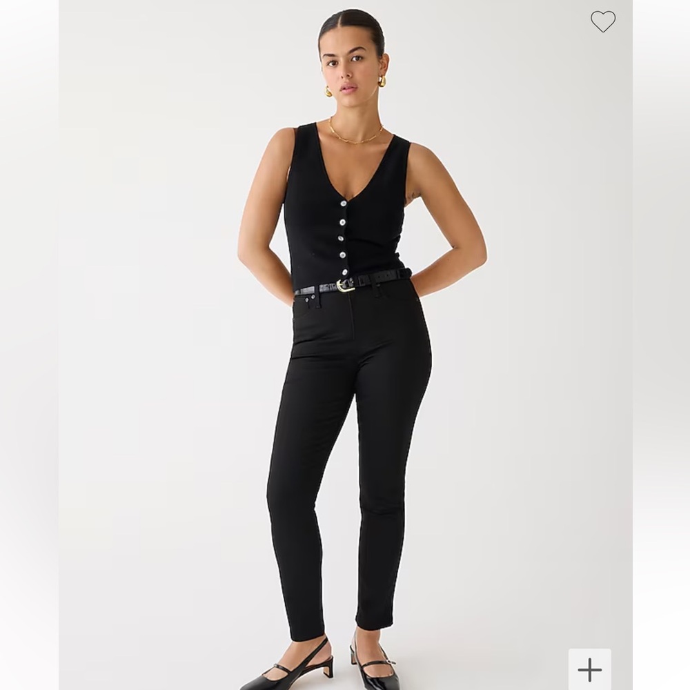 J. Crew Tall Curvy Vintage Slim Straight True Black size 26Tall (A)